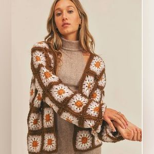 Daisy crochet cardigan